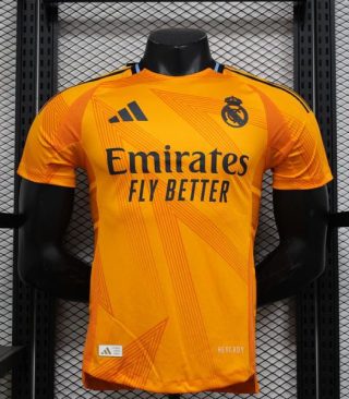 Camiseta del Real Madrid Naranja Visitante 2024 tipo Player
