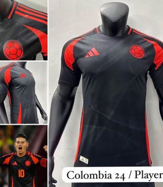 Camiseta de la selección Colombia 2024 Negra tipo player
